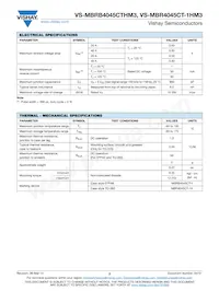 VS-MBRB4045CTRHM3 Datasheet Pagina 2