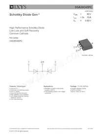 DSA30C45PC-TRL Datenblatt Cover