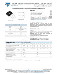 GBU8A-E3/45 Datasheet Cover