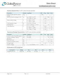 GHXS045A120S-D1E Datasheet Page 2