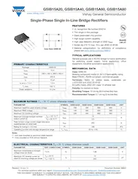 GSIB15A40-E3/45 Datenblatt Cover