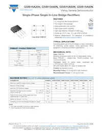 GSIB15A80N-M3/45 Datasheet Copertura