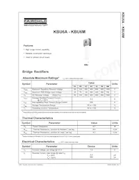 KBU6K Datasheet Cover