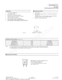 SBR30A60CTB-13 Datenblatt Cover