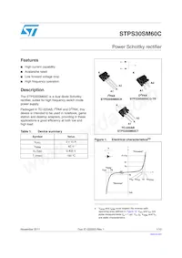 STPS30SM60CG-TR Datasheet Copertura