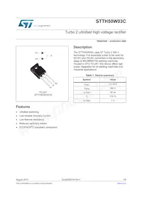 STTH50W03CW數據表 封面