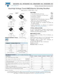 VI20200C-E3/4W Datasheet Cover