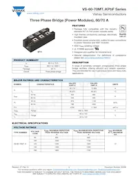 VS-70MT160KPBF數據表 封面