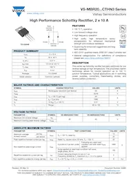 VS-MBR2045CT-N3數據表 封面