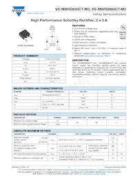 VS-MBRD660CT-M3 Datasheet Copertura