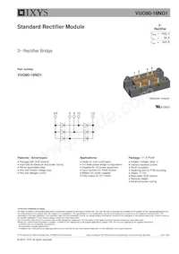 VUO80-16NO1 Datasheet Cover