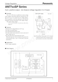 AN7715SP-E1 Datasheet Copertura