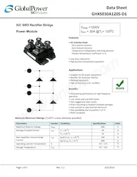 GHXS030A120S-D1數據表 封面