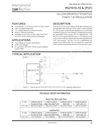 IRU1010-18CYTR數據表 封面