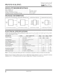 IRU1010-18CYTR數據表 頁面 2