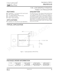 IRU1015-33CPTR Datasheet Cover