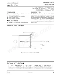 IRU1030-33CPTR Datasheet Cover