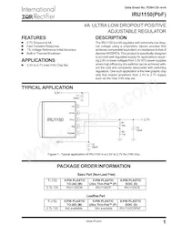 IRU1150CSTRPBF Datasheet Copertura