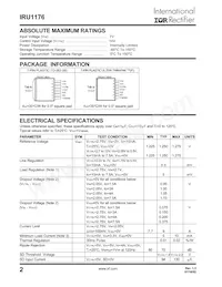 IRU1176CMTR Datasheet Pagina 2