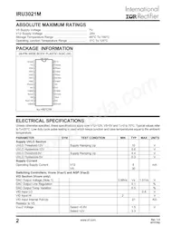 IRU3021MCWTR Datasheet Page 2