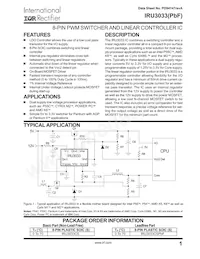 IRU3033CSPBF Datenblatt Cover