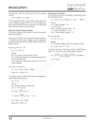 IRU3033CSPBF Datasheet Page 10