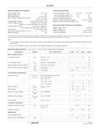 ISL6261CR7Z-T Datenblatt Seite 3