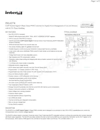 ISL6374CRTZ Datenblatt Cover