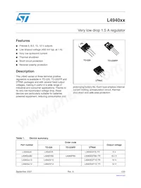 L4940D2T10-TR Datenblatt Cover