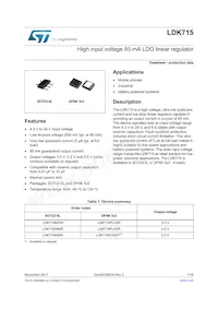 LDK715M50R Datasheet Copertura