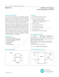 MAX1818EUT15#TG16 Datasheet Cover