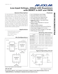 MAX1963AEZT250+T數據表 封面