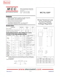MC78L12BP-AP Datenblatt Cover