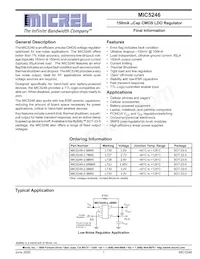 MIC5246-3.3BM5-TR Datenblatt Cover