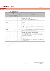 NCT3703U-475 TR Datasheet Pagina 9