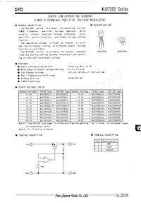 NJU7200L2-30 Datenblatt Cover