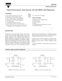 SI9183DT-AD-T1-E3 Datenblatt Cover