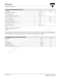 SIP42104DX-T1-E3 Datasheet Page 2