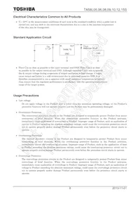 TA58L15S Datasheet Pagina 8