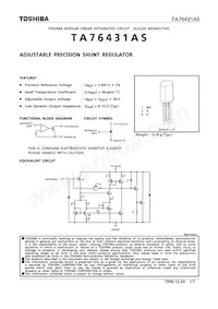 TA76431AS Datasheet Copertura