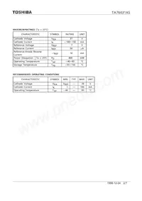 TA76431AS Datasheet Pagina 2