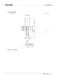 TA76431AS Datasheet Pagina 7