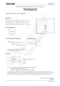 TA76431S Datasheet Copertura