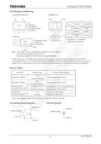 TA76432S Datasheet Pagina 2