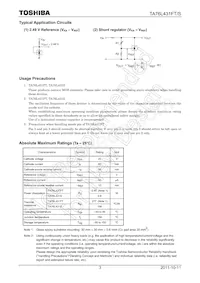 TA76L431S Datasheet Pagina 3