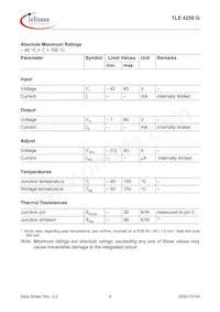 TLE4250GNTSA1 Datasheet Pagina 4