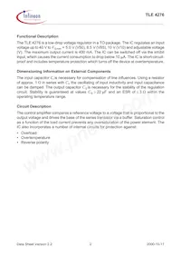 TLE4276GV10NTMA1 Datasheet Pagina 2