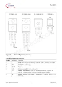 TLE4276GV10NTMA1 Datasheet Pagina 3