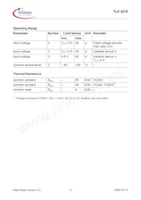 TLE4276GV10NTMA1 Datasheet Pagina 6