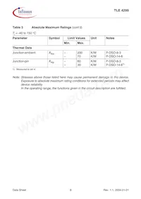 TLE4299GNTMA1 Datasheet Pagina 8